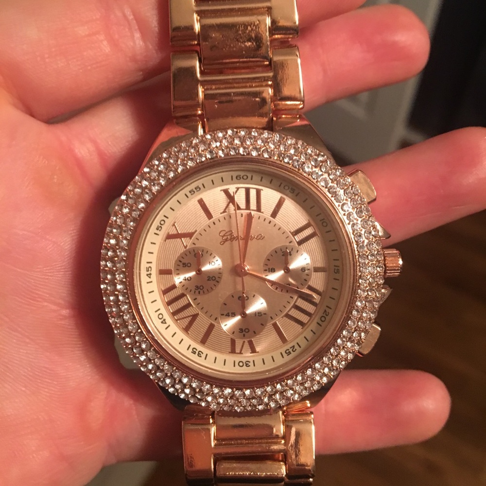 Rose gold watch